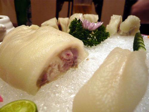 海南島旅行　食事編　貴賓楼　豚足