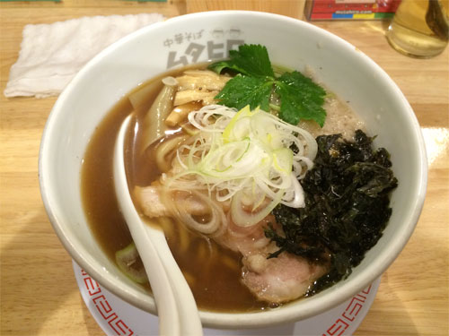 ムタヒロにて煮干しラーメン