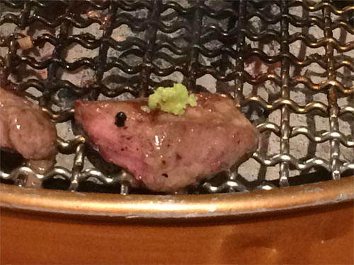 極太ハラミの一本焼き