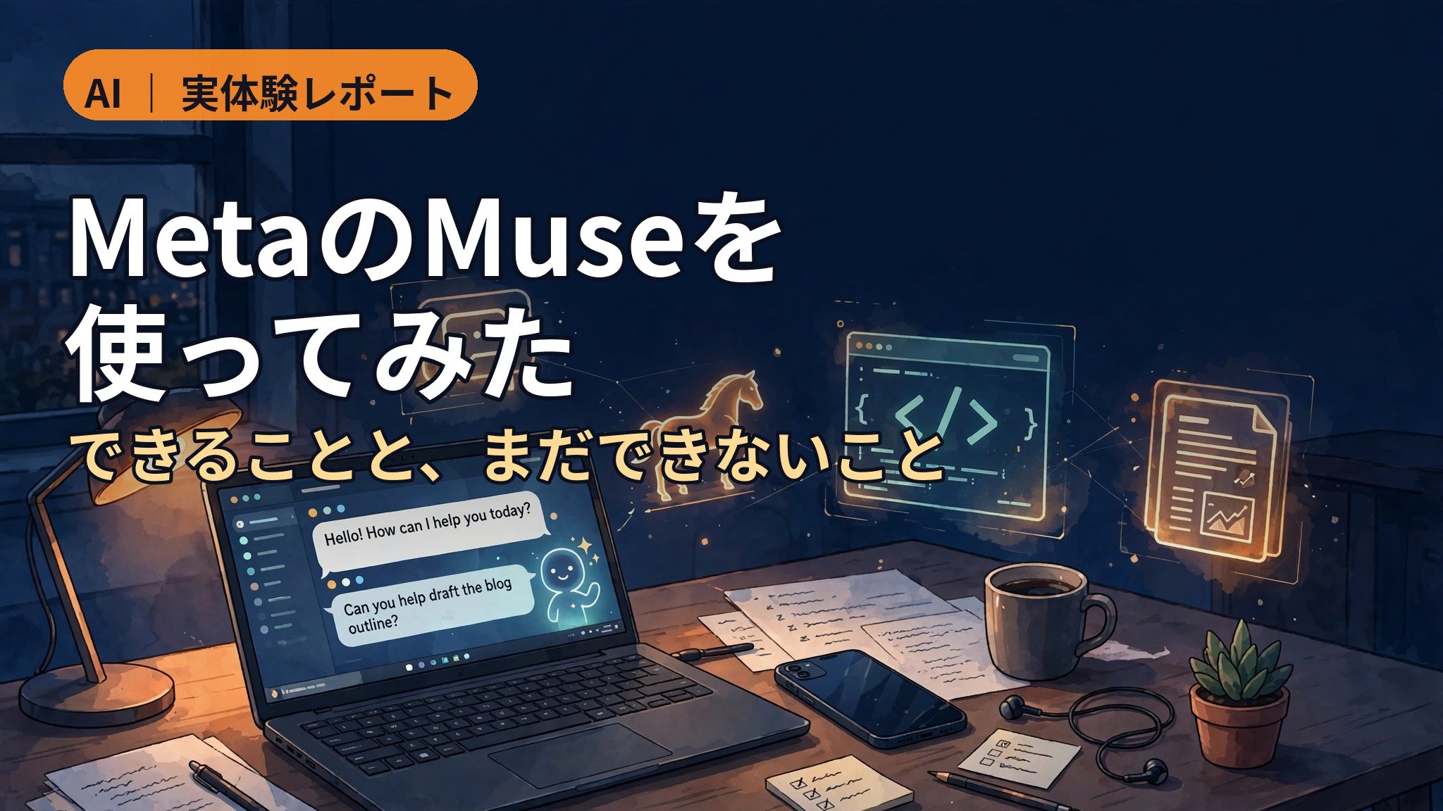 MetaのMuseを使ってみた サムネイル